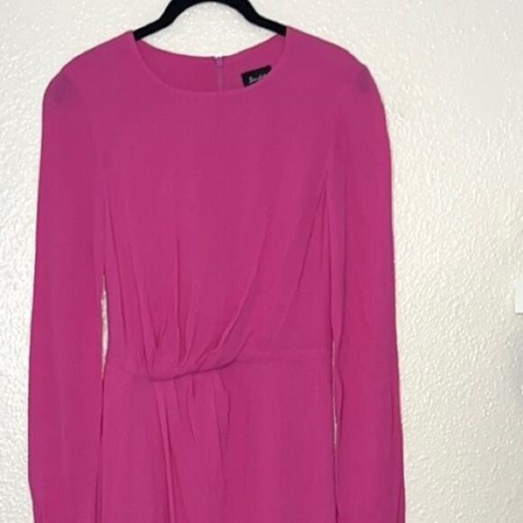 Bardot Pink Stilla Asymmetrical Drape Dress Woman's size 2/XXS Formal Prom Dance - Picture 7 of 15
